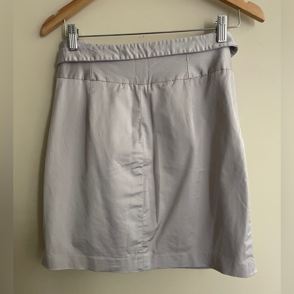 Club Monaco silver grey lined skirt size 6 - Picture 2 of 3